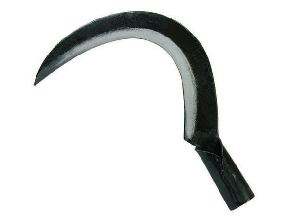 Roncola mezza luna in acciaio forgiato, manico a tubo - lama mm.390 fer 23283