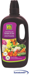 KB CONCIME LIQUIDO 'SANGUE DI BUE' LT 1 PER TUTTE LE PIANTE ORNAMENTALI FRUTTA