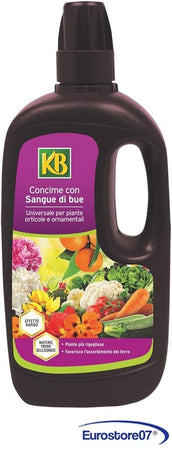 KB CONCIME LIQUIDO 'SANGUE DI BUE' LT 1 PER TUTTE LE PIANTE ORNAMENTALI FRUTTA