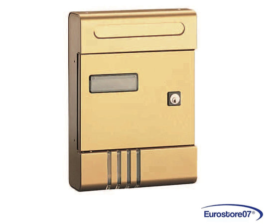 alubox cassetta posta serie esse per esterni cm.20,4x7x29h In alluminio bronzo