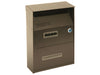 cassetta portariviste per esterni marrone - cm.21,5x10,5x33h ferr 170932