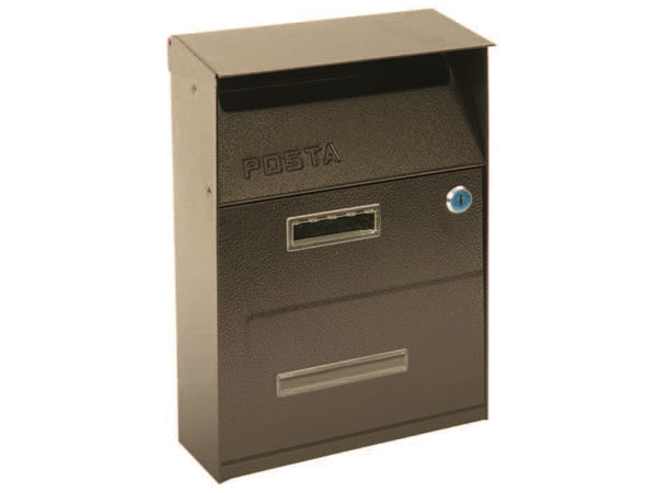 cassetta portariviste per esterni marrone - cm.21,5x10,5x33h ferr 170932