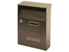 cassetta portariviste per esterni marrone - cm.21,5x10,5x33h ferr 170932