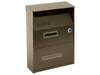 cassetta portariviste per esterni marrone - cm.21,5x10,5x33h ferr 170932