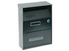 cassetta portariviste per esterni nera - cm.21,5x10,5x33h ferr 170918