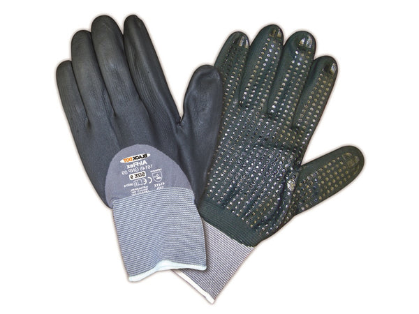 Australian guanti da lavoro black dot airflex traspiranti sensibili tg.7 pz 12