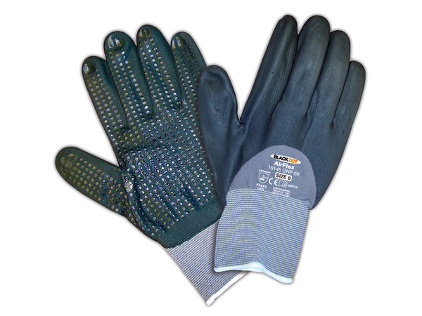 Australian guanti da lavoro black dot airflex traspiranti sensibili tg.7 pz 12