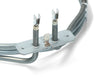 Resistenza forno 2300w delonghi ariete 062057004 3 spire. Flangia: 70x22mm