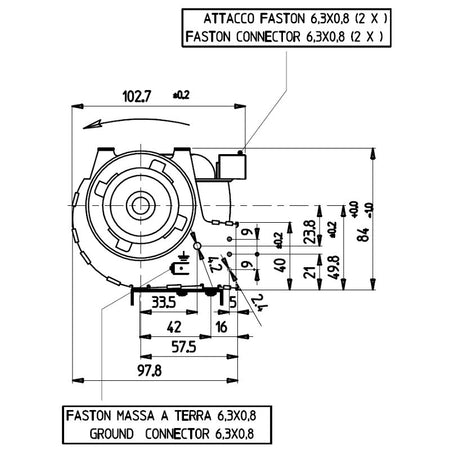 Ventola tangenziale doppia per stufa a pellet 14706072