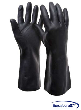 guanti da lavoro in lattice industriale manica lunga, - tg.m misura 8 pz 12