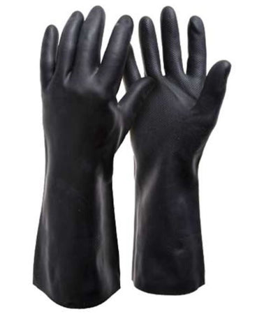 guanti da lavoro in lattice industriale manica lunga, - tg.m misura 8 pz 12