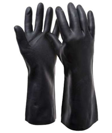 guanti da lavoro in lattice industriale manica lunga, - tg.XL misura 10 pz 12