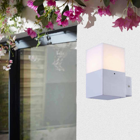 Applique A Muro Per Esterno Lampada Da Parete In Alluminio Attacco E27 Ip44 B160