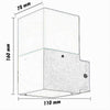 Applique A Muro Per Esterno Lampada Da Parete In Alluminio Attacco E27 Ip44 B160
