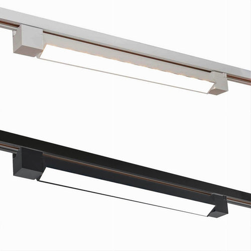 Faretto Led Lineare Per Binario Track Monofase 20 Watt Orientabile Cct Pst-57-3c