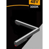 Faro Led Angolare 24 W Incasso Per Binario Magnetico 48v Luce 3000k 4000k Mg-06