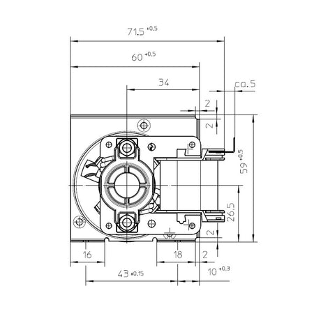 Ventola tangenziale EBM QL4/0020A32-2118LH-460 stufe a pellet 14706078