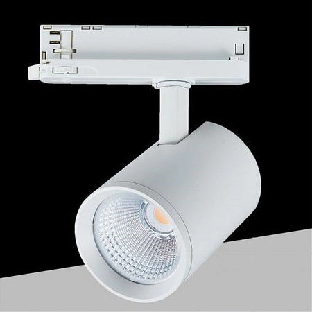 Faretto Led 40 W Per Binario Track Trifase Faro Luce Naturale 4000k Ip20 Pt4-40w
