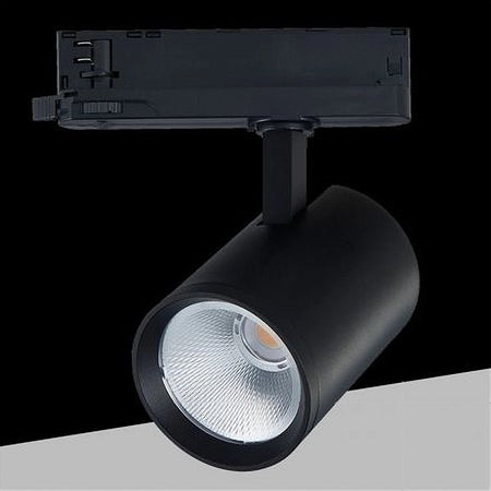 Faretto Led 40 W Per Binario Track Trifase Faro Luce Naturale 4000k Ip20 Pt4-40w