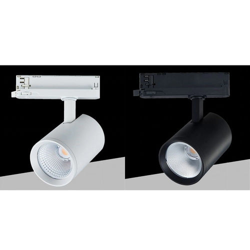 Faretto Led 40 W Per Binario Track Trifase Faro Luce Naturale 4000k Ip20 Pt4-40w