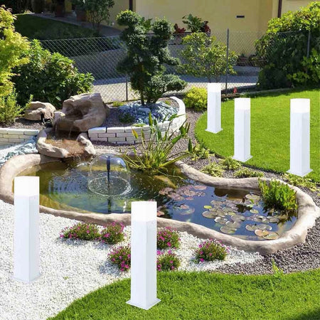 LAMPIONE ESTERNO IN ALLUMINIO ATTACCO E27 LAMPADA DA TERRA LAMPIONCINO IP44 B440