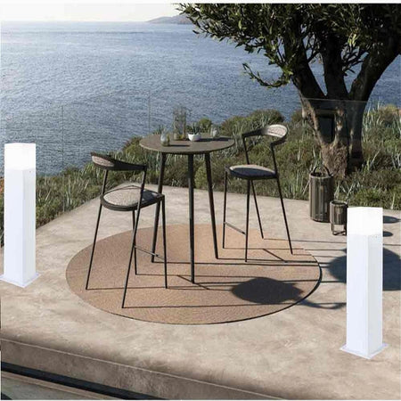 LAMPIONE ESTERNO IN ALLUMINIO ATTACCO E27 LAMPADA DA TERRA LAMPIONCINO IP44 B440