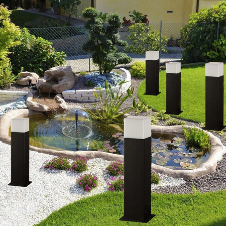 LAMPIONE ESTERNO IN ALLUMINIO ATTACCO E27 LAMPADA DA TERRA LAMPIONCINO IP44 B440