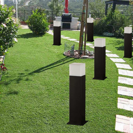 LAMPIONE ESTERNO IN ALLUMINIO ATTACCO E27 LAMPADA DA TERRA LAMPIONCINO IP44 B440