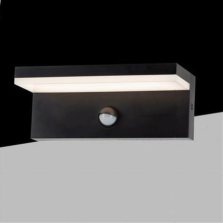 Applique Esterno 10w Con Sensore Pir Di Movimento Da Parete Giardino Ip54 Bs82-n