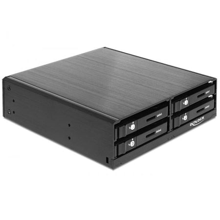 DeLOCK 47220 pannello drive bay Nero (Delock 5.25 Mobile Rack for 4 x 2.5?)