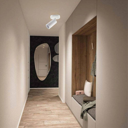 Applique Plafoniera Orientabile Da Soffitto Parete 1 Diffusore Lampada Gu10 Ts-1