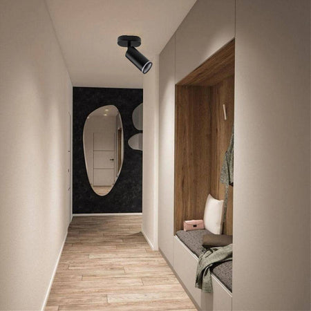 Applique Plafoniera Orientabile Da Soffitto Parete 1 Diffusore Lampada Gu10 Ts-1