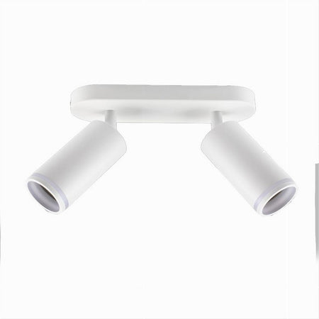 Applique Plafoniera Orientabile Da Soffitto Parete 2 Diffusori Lampada Gu10 Ts-2