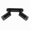 Applique Plafoniera Orientabile Da Soffitto Parete 2 Diffusori Lampada Gu10 Ts-2