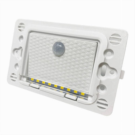 Segnapasso Placca Bianca Muro Sensore Movimento Pir 1,3w Cassetta 503 Xggyd-001b