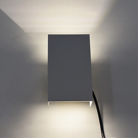 Applique Led Esterno Rettangolare 10w Doppia Emissione Di Luce 3000k 4000k 640-b