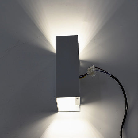 Applique Led Esterno Rettangolare 10w Doppia Emissione Di Luce 3000k 4000k 640-b