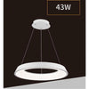 Lampadario Led 43w Tre Colorazioni Luce Lampada Da Soffitto Ultra Moderno A71-3c