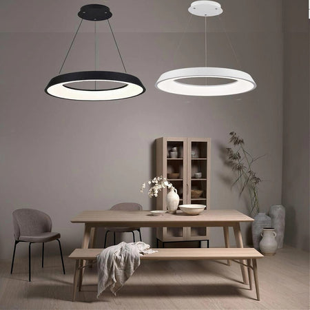 Lampadario Led 43w Tre Colorazioni Luce Lampada Da Soffitto Ultra Moderno A71-3c