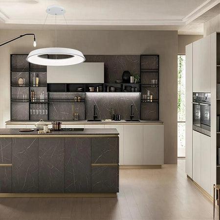 Lampadario Led 43w Tre Colorazioni Luce Lampada Da Soffitto Ultra Moderno A71-3c