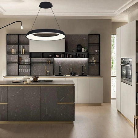 Lampadario Led 43w Tre Colorazioni Luce Lampada Da Soffitto Ultra Moderno A71-3c