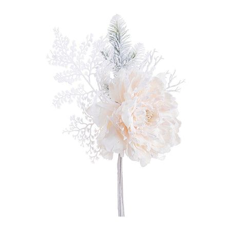 Rametto decorativo "Ginny" innevato per interni ed esterni h 52 cm