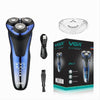 Rasoio Elettrico Uomo A 3 Teste Usb Display Lcd Batteria Ricaricabile Ipx7 V-306