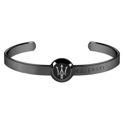 Bracciale MASERATI uomo bangle acciaio nero