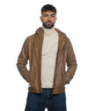 Benny - Piumino Uomo Cuoio in vera pelle Made in Italy