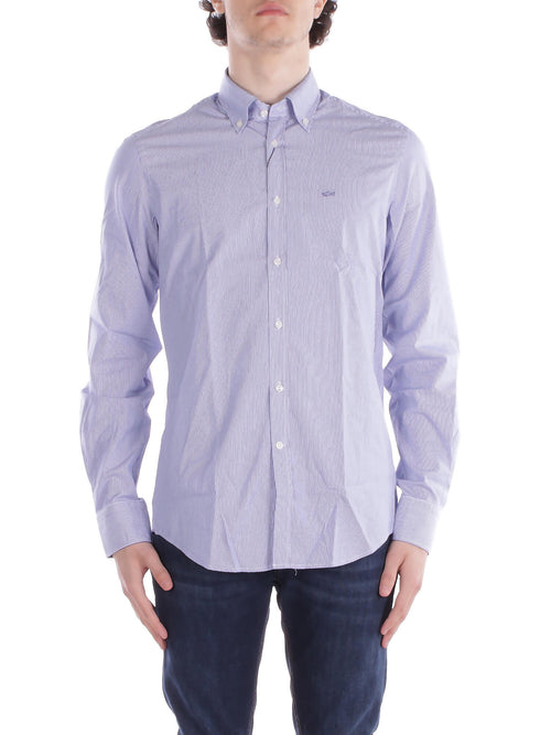 Paul&Shark Camicie Riga celeste da uomo