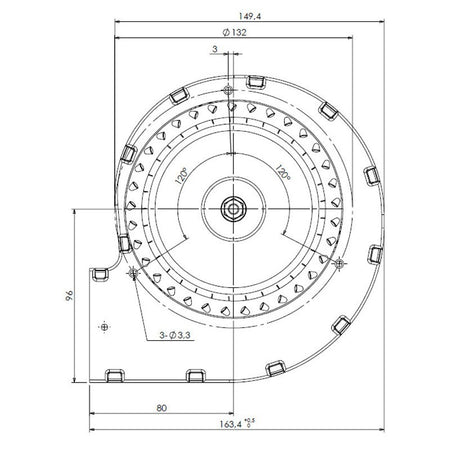 Ventilatore centrifugo TRIAL CAH12Y4-004 stufe a pellet 14706125