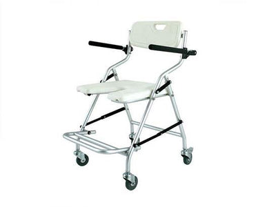 Sedia da doccia pieghevole con ruote