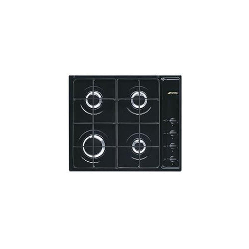 Smeg Piano Cottura Incasso Gas 4 Zone 60cm Nero S64sn