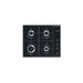 Smeg Piano Cottura Incasso Gas 4 Zone 60cm Nero S64sn